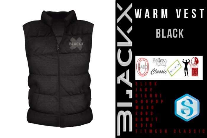 // BLACKX // WARM VEST - BLACK