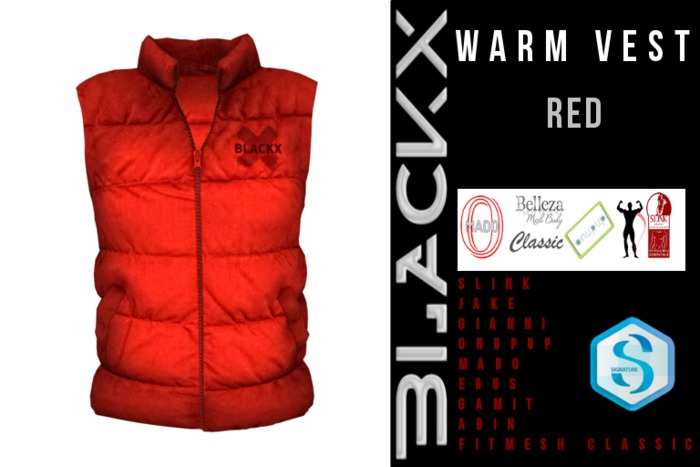 // BLACKX // WARM VEST - RED
