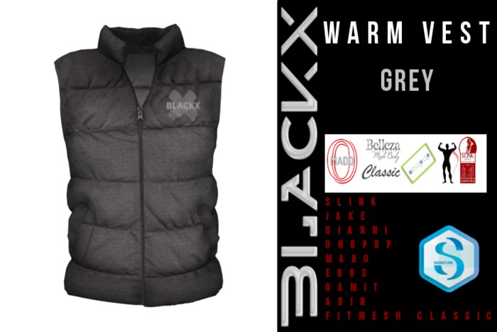 // BLACKX // WARM VEST - GREY
