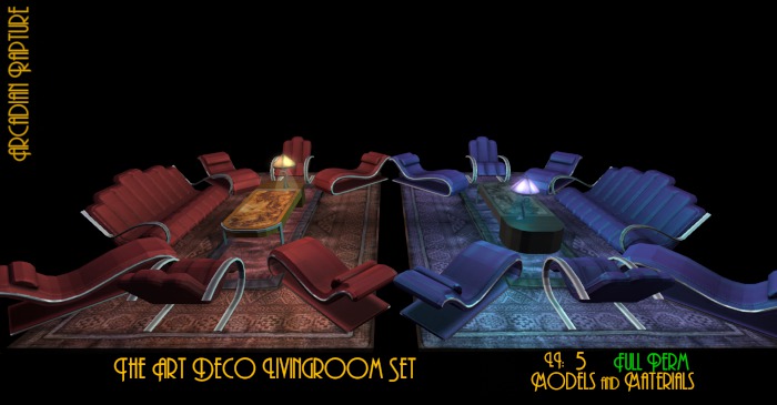 The Art Deco Livingroom Set
