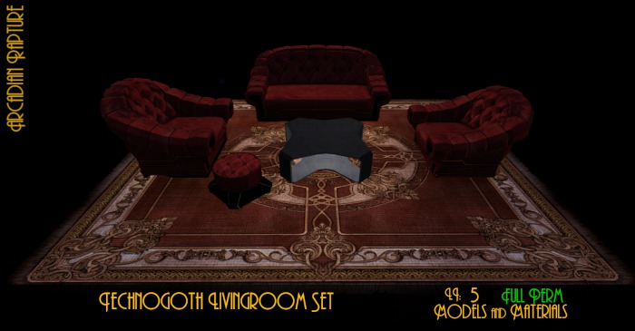 Technogoth Livingroom Set