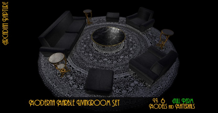 Moderna Marble Livingroom Set