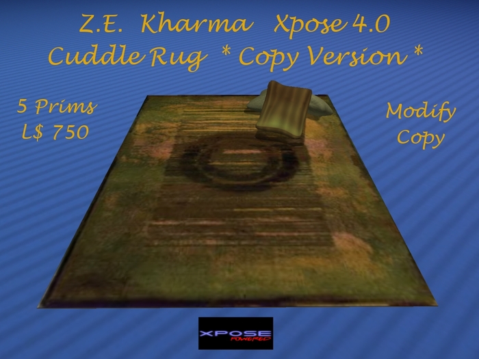 Z.E. Kharma Xpose 4.0 Cuddle Rug *Copy version *