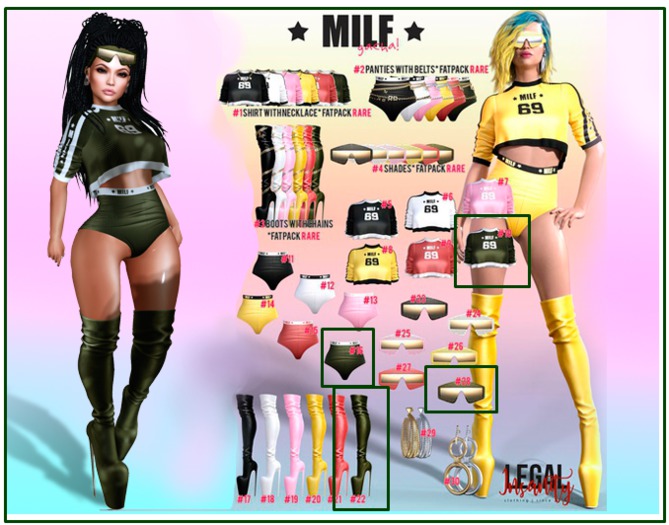 Legal Insanity - MILF SET GREEN -Maitreya