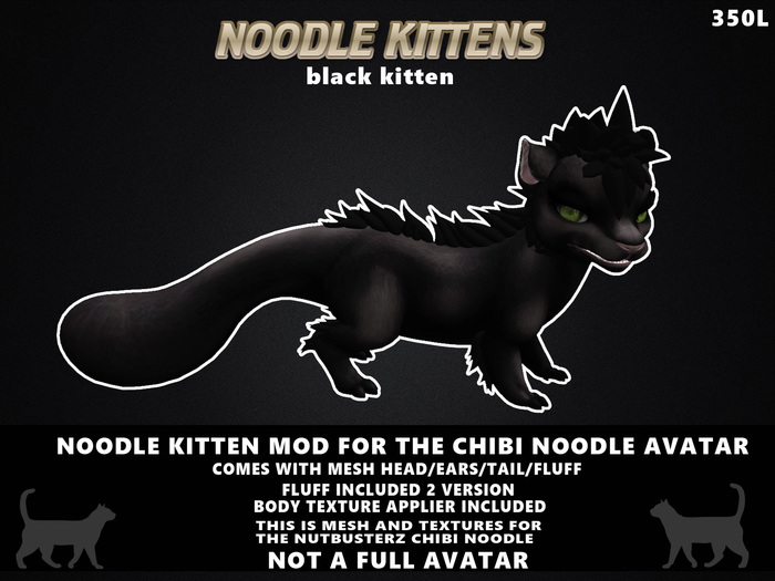 {NS} BLACK KITTY NOODLE MOD