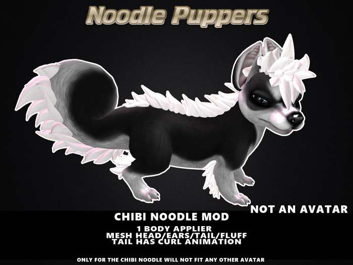 {NS} NOODLE PUPPERS BLACK
