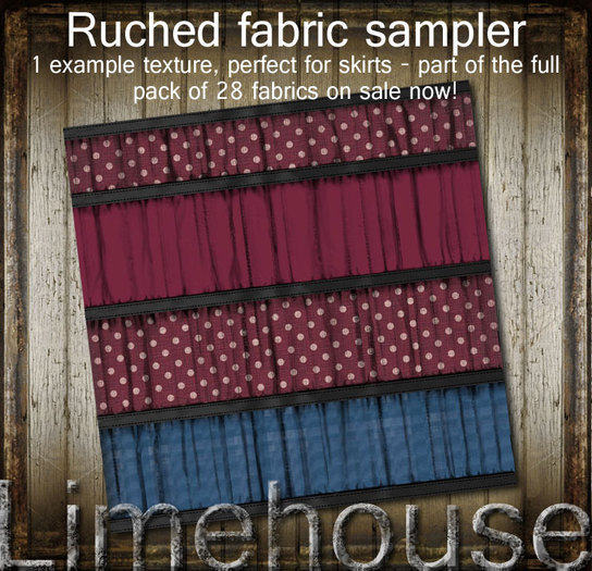 Ruched fabric sampler pack boxed b