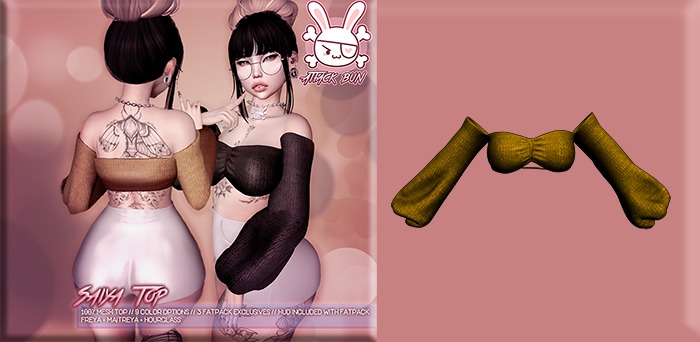 -AttackBun- Saiya Top - Yellow (Add to unpack)