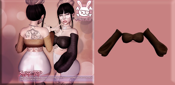 -AttackBun- Saiya Top - Brown (Add to unpack)