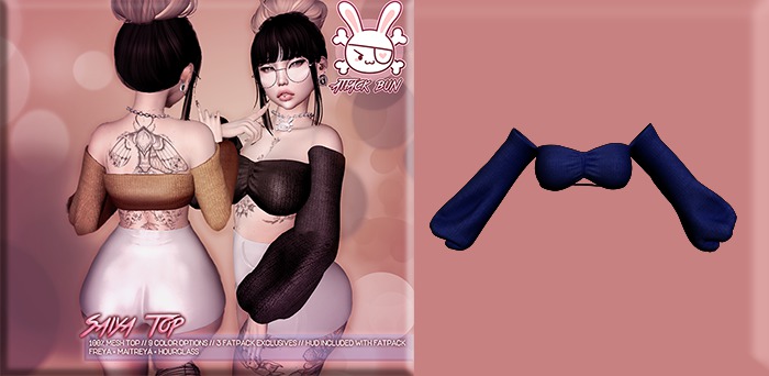 -AttackBun- Saiya Top - Blue (Add to unpack)