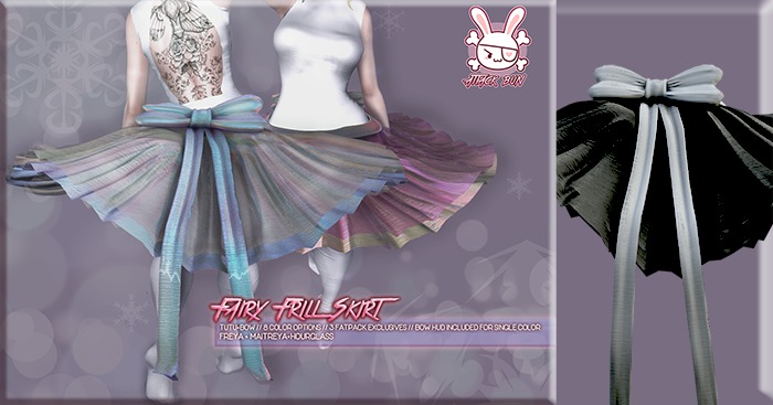 -AttackBun- Fairy Frill Skirt - Black (Add to Unpack)