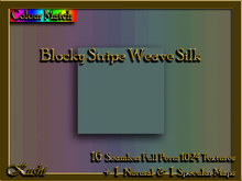 Blocky Stripe Weave Silk Solids Textures