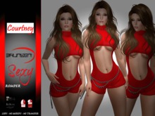 Brunsen! Courtney Sexy Romper Red