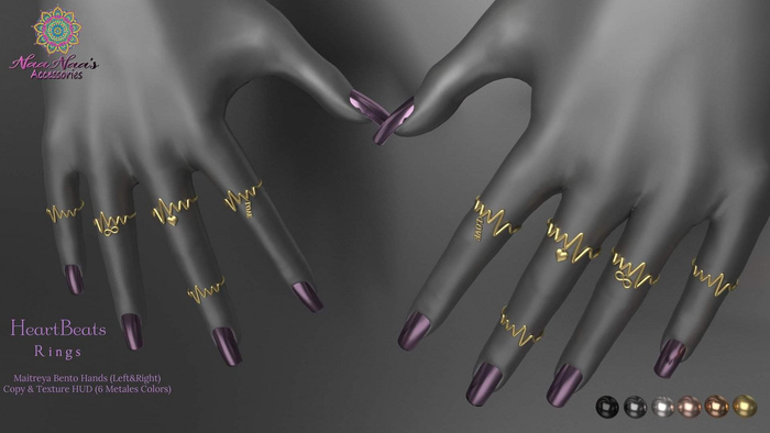 NaaNaa's HeartBeats Rings Fatpack [Wear Me]
