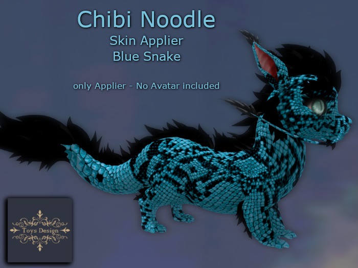 Toys Design - Noodle Tex Applier (ADD+Touch) Snake Blue