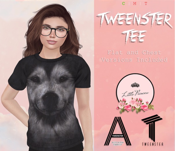 Little Princess - Tweenster Tee - Alaskan Malamute - Wear me