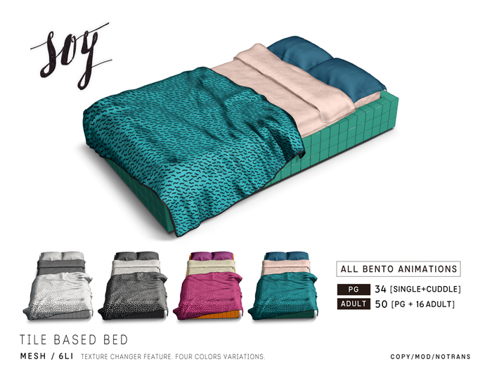 Soy. Tile Based Bed [PG] addme