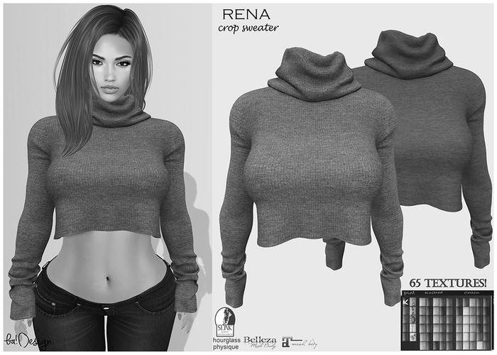 ba!Design RENA Crop Sweater 65 Colors.DEMO
