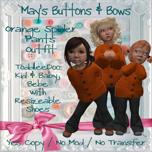 MBB * Orange Spider Pants Outfit (TD&Bebe)