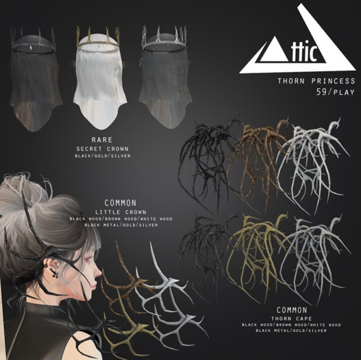 -ATTIC- Thorn Princess: Secret Crown Gold RARE