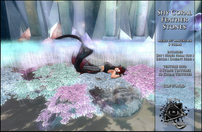 3rd eye ( ADD ME )  Corral Feather Stone Set