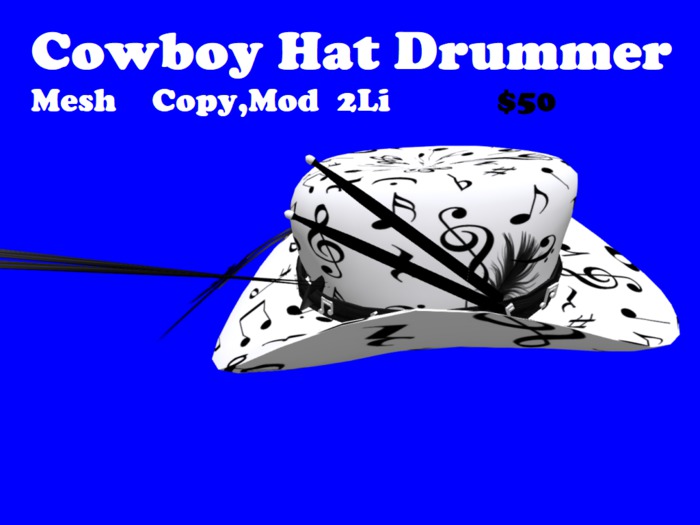 Cowboy Hat Drummer Boxed