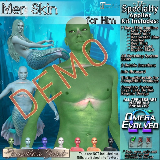 ~JJ~ Male Mer Skins [DEMO]