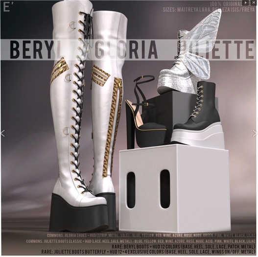 [Enchante'] - Gloria Shoes - Maitreya - Blue