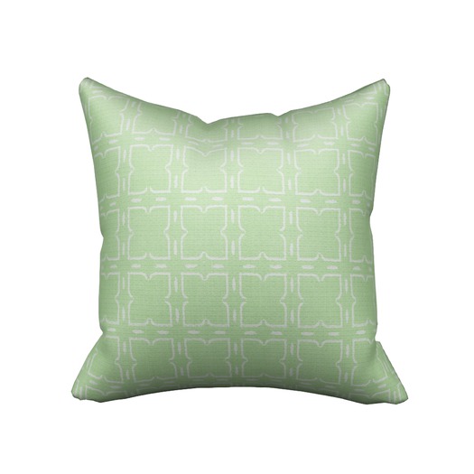 Pomegranate Genoise Pillow - Green Tea 3