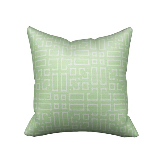 Pomegranate Genoise Pillow - Green Tea 2