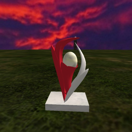 red and white lamp