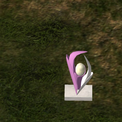 lavender and white lamp
