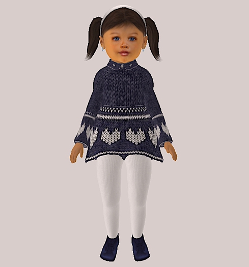 *LL*Blue Wooly Dress 