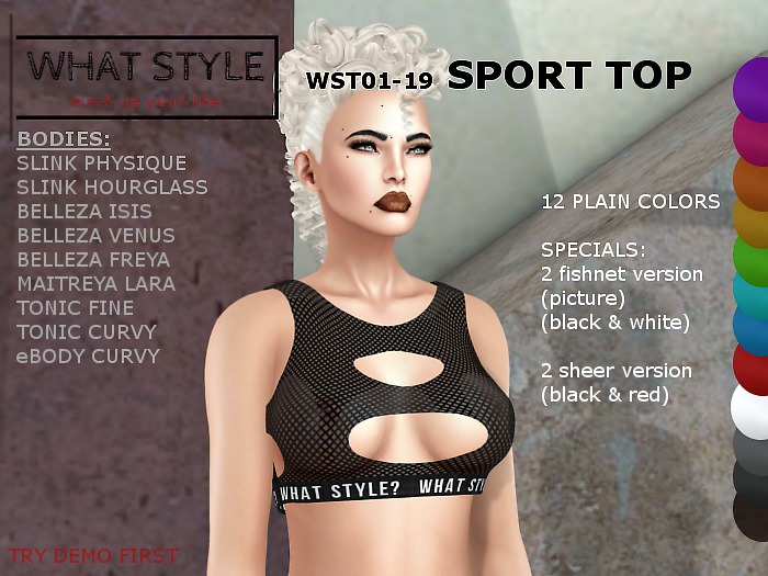 ?=WHAT STYLE=? ADD ME - WST01-19 SPORT TOP FATPACK