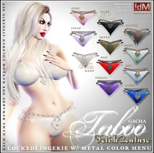 !dM Taboo **WHITE** (BOX #10 LARA) RARE