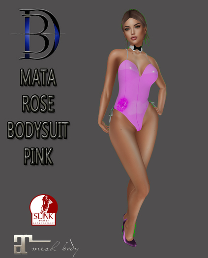 [MATA] ROSE BODYSUIT PINK PACKING HUD WEAR ME