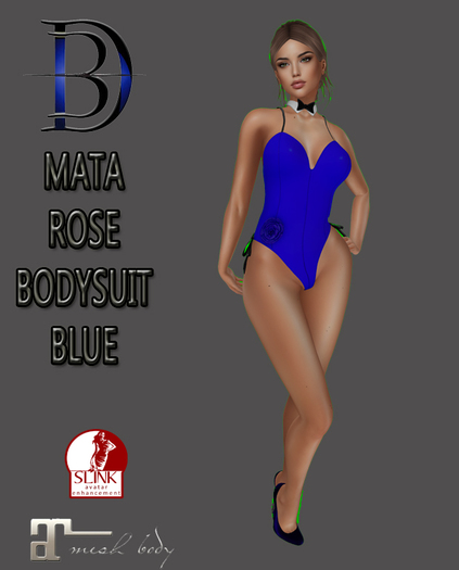 [MATA] ROSE BODYSUIT BLUE PACKING HUD WEAR ME