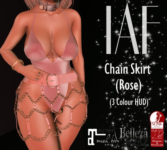 IAF Chain Skirt ROSE (SLINK-MAITREYA-BELLEZA)
