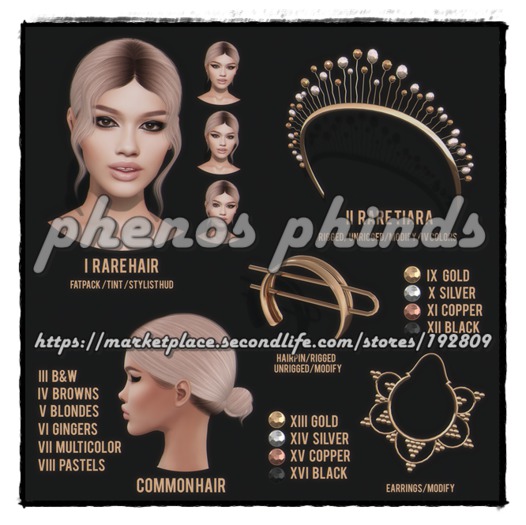 #7 CHAIN - Tender Goddess - Hair - Multicolor