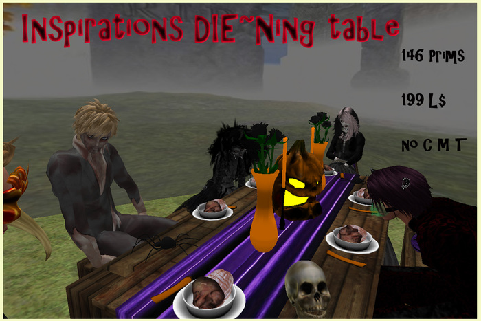 *Inspirations* Halloween DIE~ning Table w/poses
