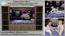 *CC* Space Unicorn Bed (TD Baby/Bebe) (WEAR+click)
