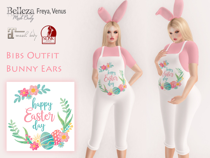 Lovers : Maternity : Bibs with T-Shirt : Happy Easter