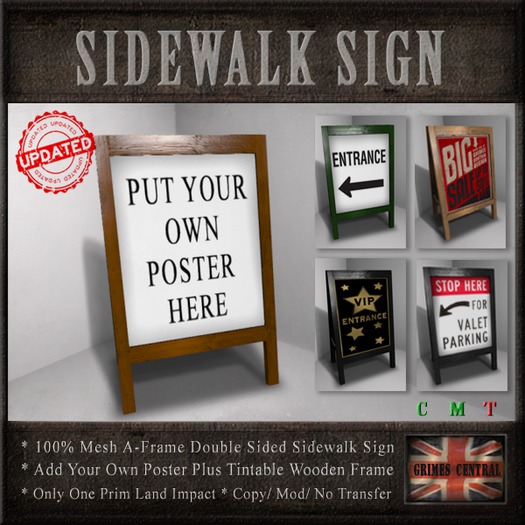 Sidewalk Sign / Advertising Board