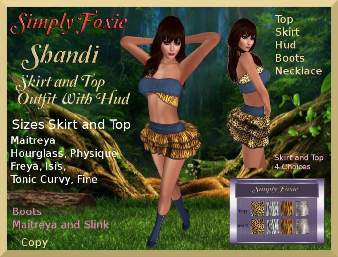 Shandi Top and Skirt Outfit (Boxed)