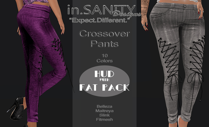 Crossover Pants - Red - *in.SANITY* (Add)