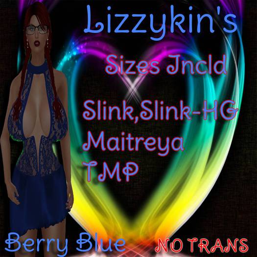 Berry Blue Dress-Lizzykin's