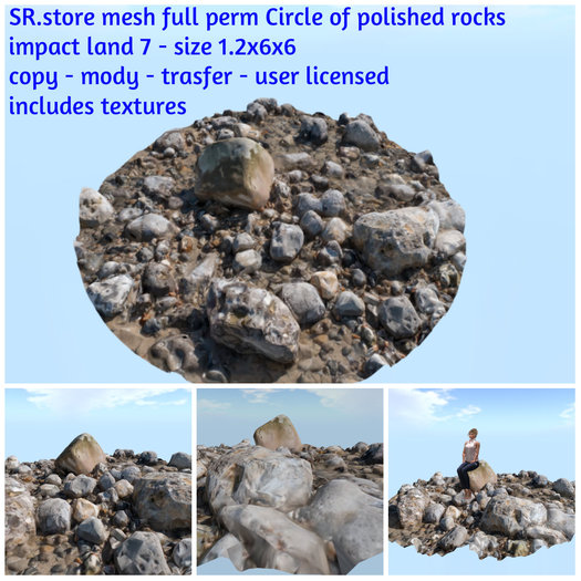 SR.store mesh full perm Circle of polished rocks