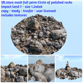 SR.store mesh full perm Circle of polished rocks