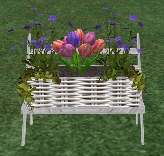 Spring Flower Basket pink