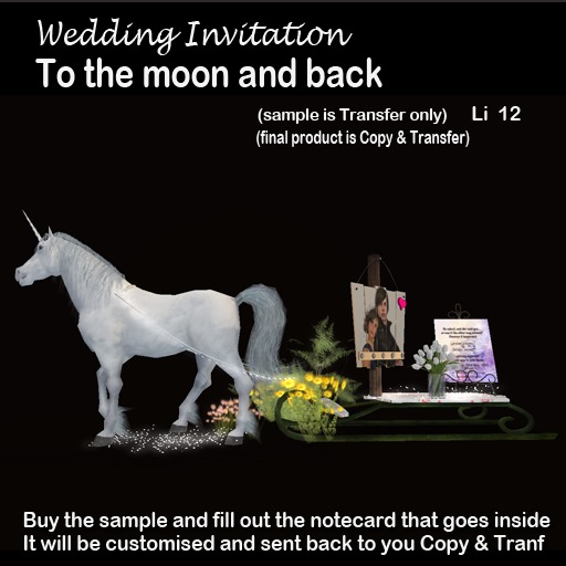 Wedding Invitation - To the Moon and Back